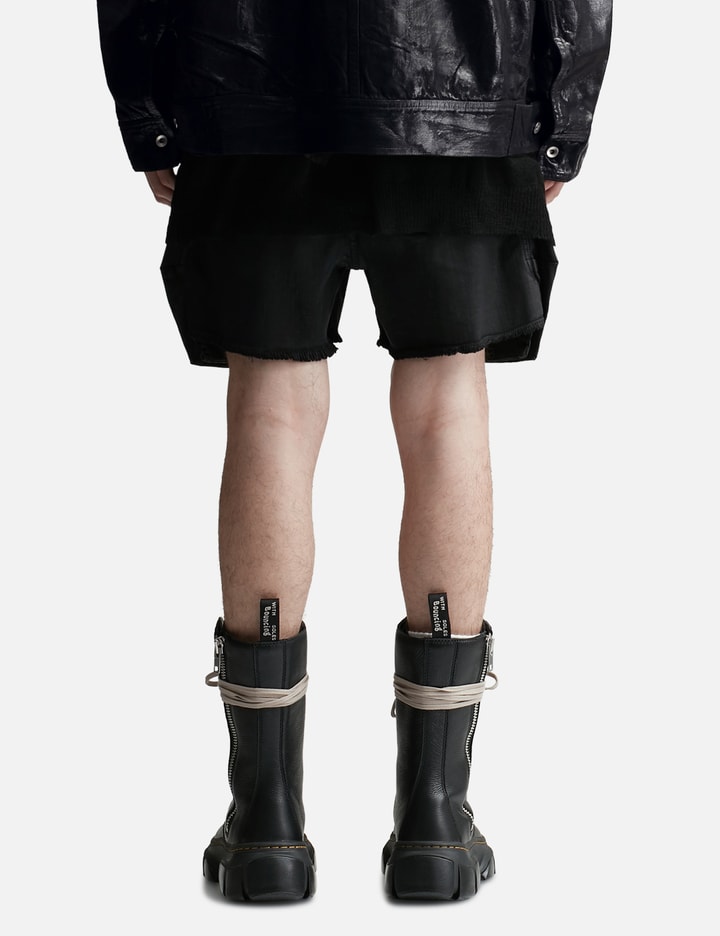 Shop Rick Owens Stefan Cargo Shorts In Black