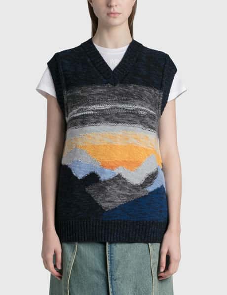 Acne Studios Landscape Wool Sweater Vest