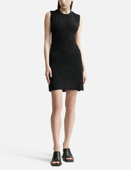 Ganni - VELVET CROCHET OPEN BACK MINI DRESS | HBX Ganni - VELVET CROCHET OPEN BACK MINI DRESS | HBX