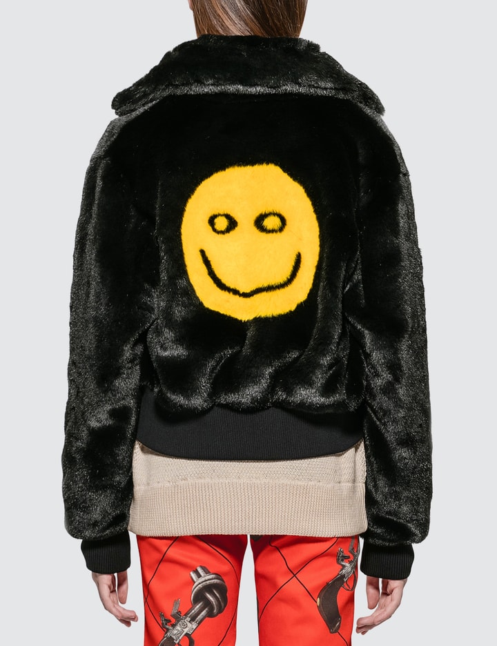 Smile Jac Fur Collar Bomber Jacket Placeholder Image