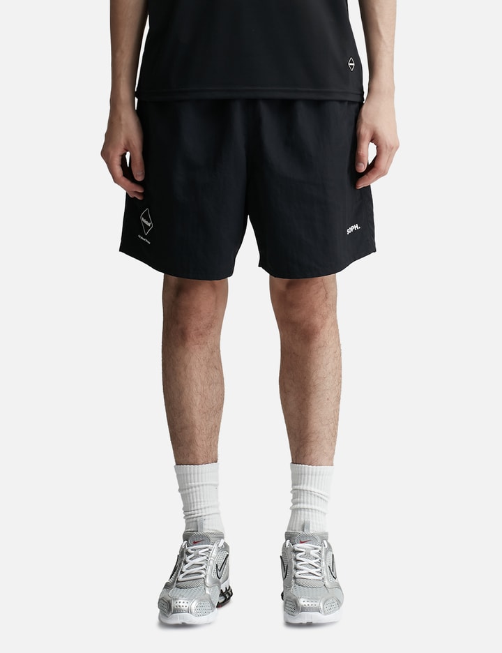 Shop F.c. Real Bristol Supplex Nylon Easy Shorts In Black