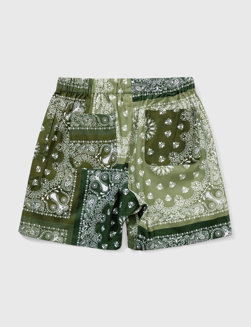 FR2 - Paisley Patchwork Shorts | HBX 