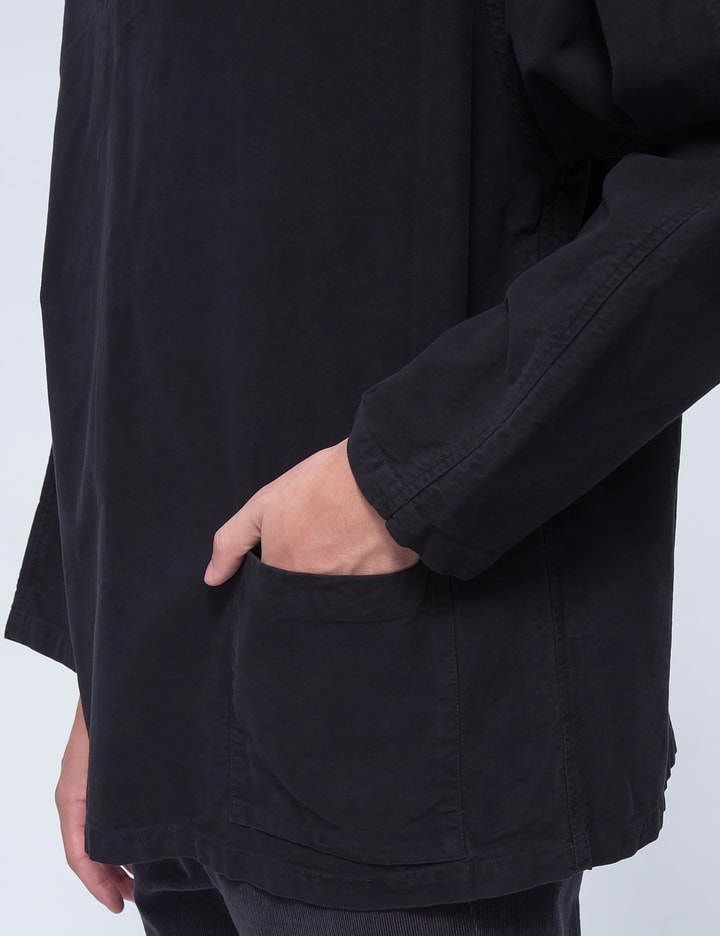 Black Mud Dye Moleskin H/neck Pull Shirt Placeholder Image