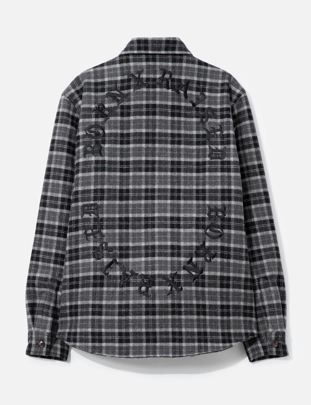 Oversized Embroidered Flannel Shirt Jacket view 9