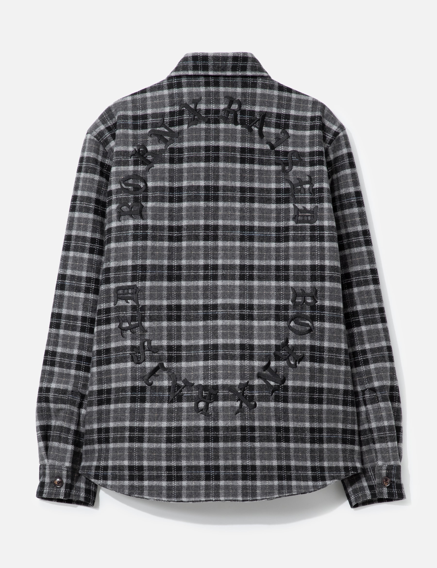 Oversized Embroidered Flannel Shirt Jacket view 17