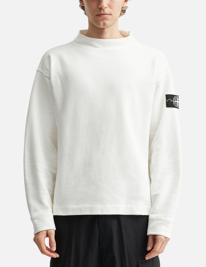 Knit-look Cotton Raw Beauty Sweatshirt Placeholder Image