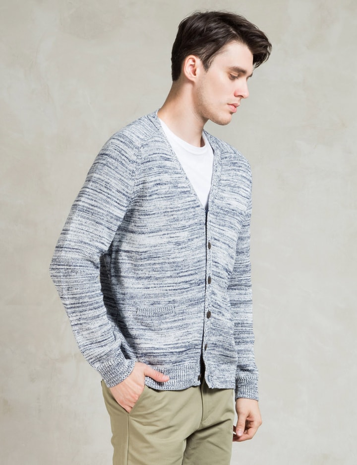 Navy Jacob Melange Cardigan Placeholder Image