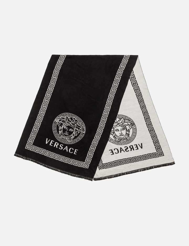 Shop Versace Scarf In Black