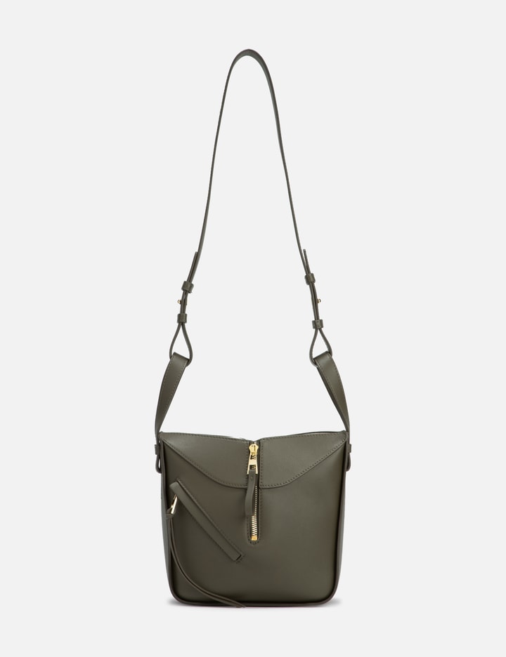 Shop Loewe Hammock Compact Bag In Classic Calfskin In Green
