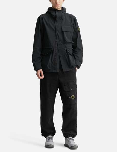 Organic Cotton Stretch Broken Twill 'OLD' Effect Cargo Trousers view 14