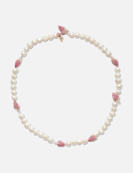 Pura Utz Multi Pearl Pale Strawberry Necklace