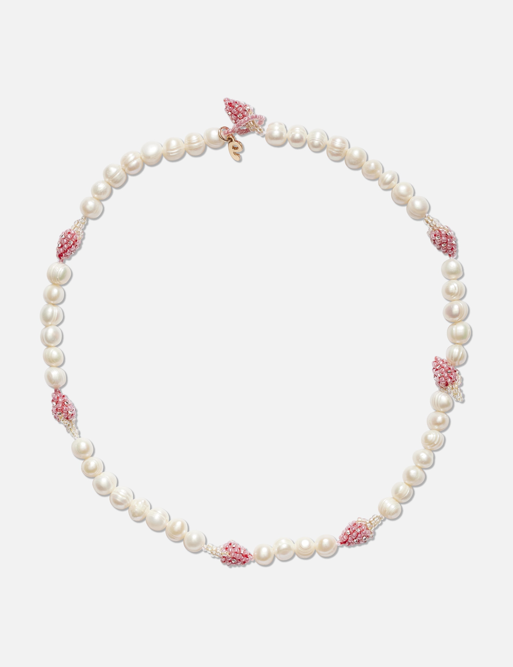 Multi Pearl Pale Strawberry Necklace view 7