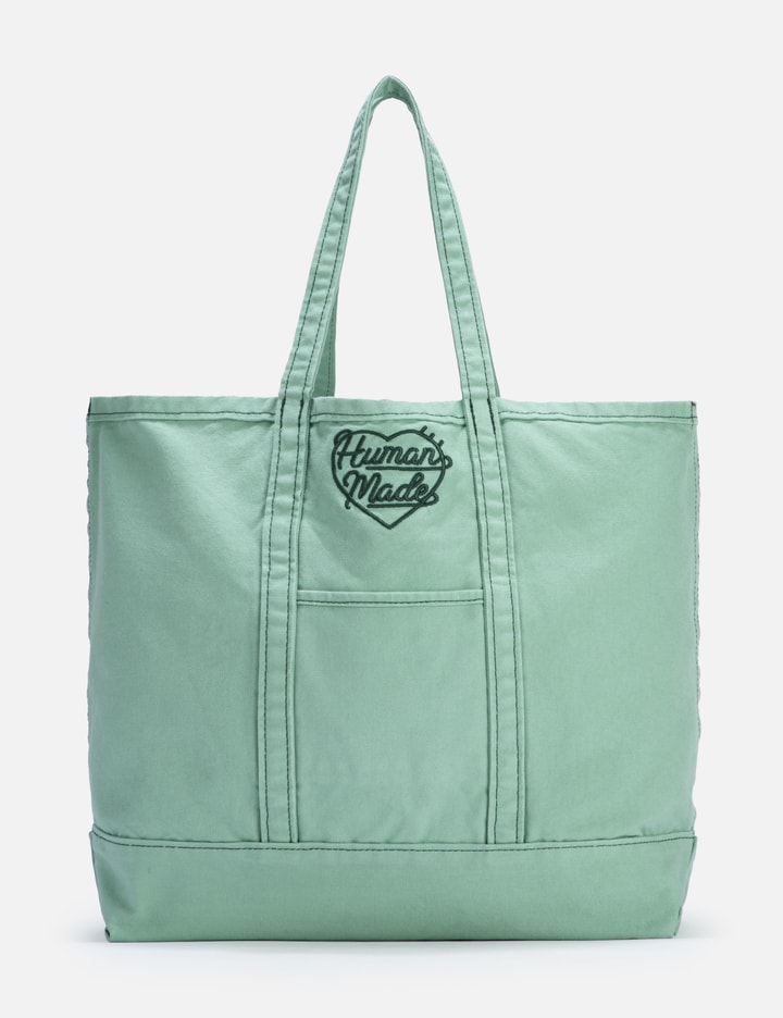 Shop Human Made Garment Dyed Tote Bag In Green