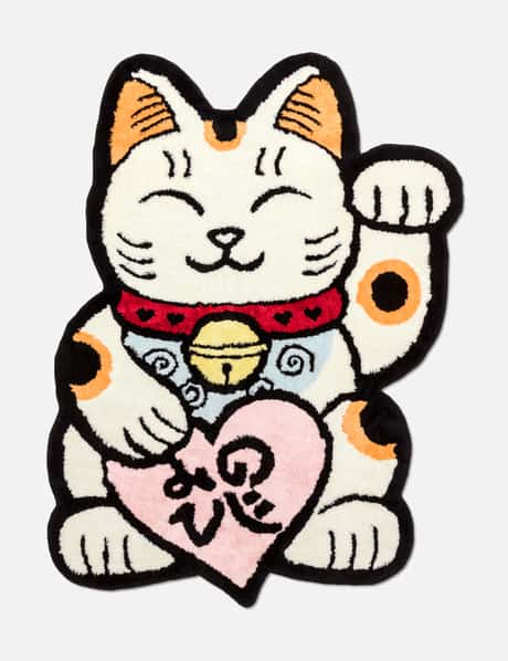 RAW EMOTIONS Medium Mascot Lucky Cat Rug  Valentines Edition