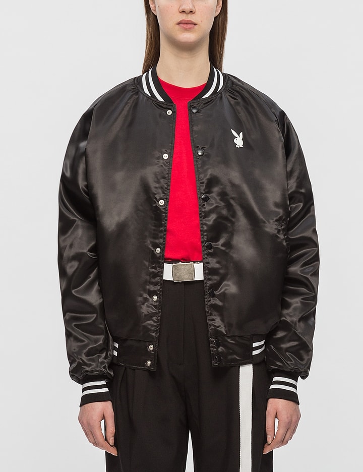 Playboy Embroidered Satin Jacket Placeholder Image