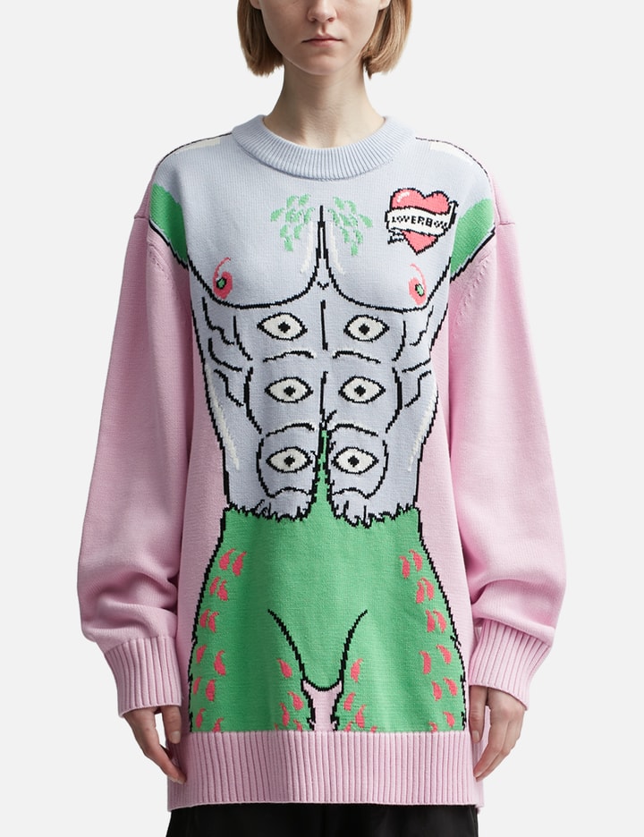Shop Charles Jeffrey Loverboy Sexy Beasts Jumper In Multicolor
