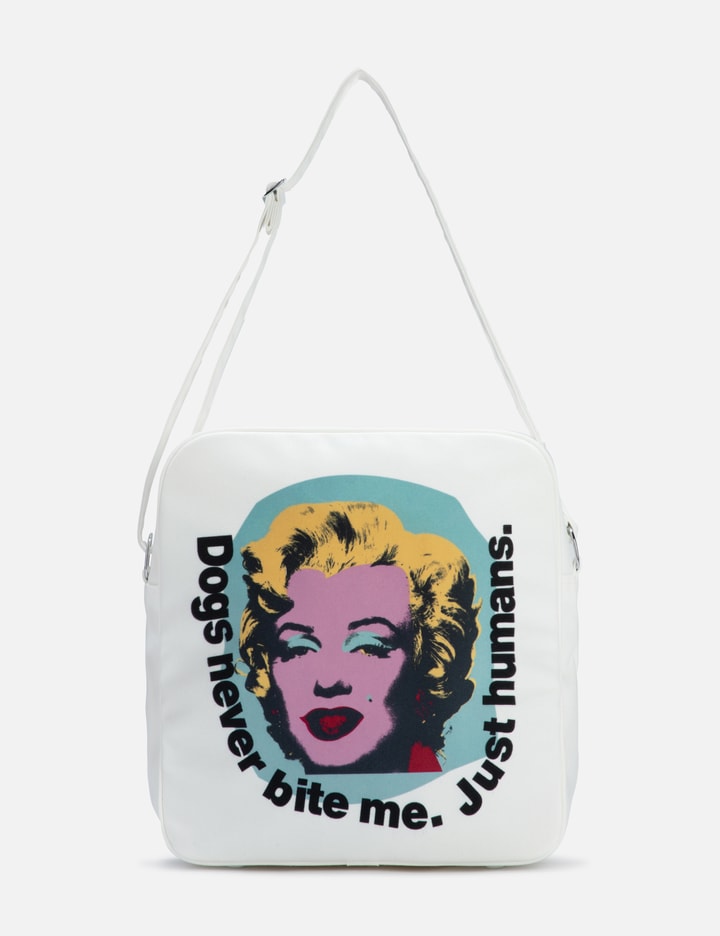 Cdg Shirt Marilyn Monroe Messenger Bag In White