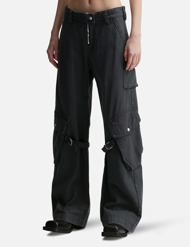 Shop Acne Studios Cargo Trousers In Grey