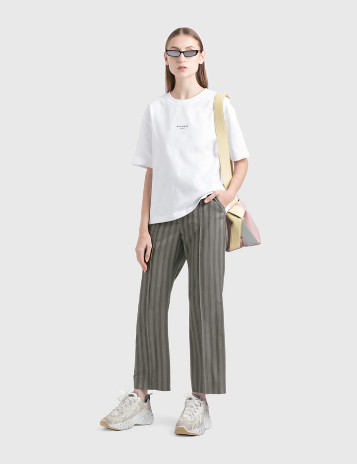 Flared Pinstripe Trousers Placeholder Image