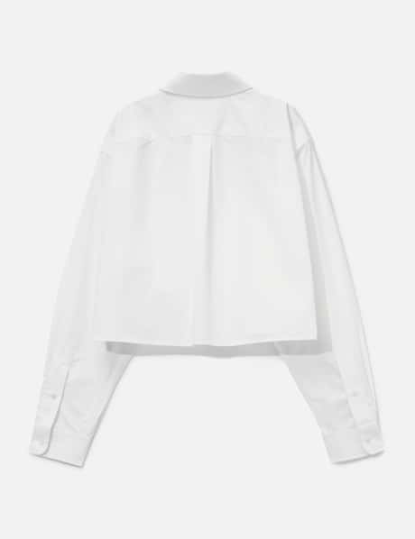 Embroidered Logo Cropped Shirt view 8