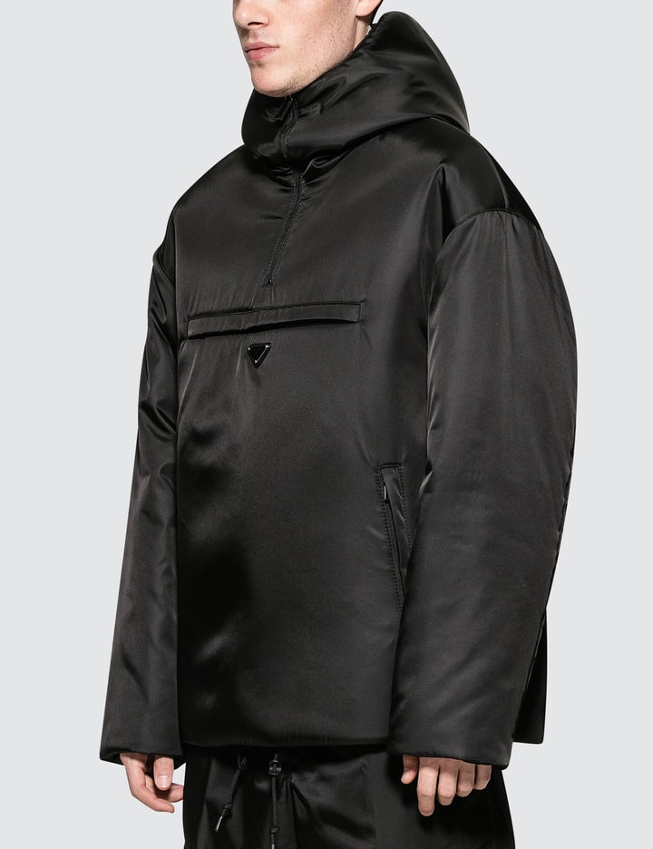 Padded Nylon Hooded Drawstring Jacket Placeholder Image