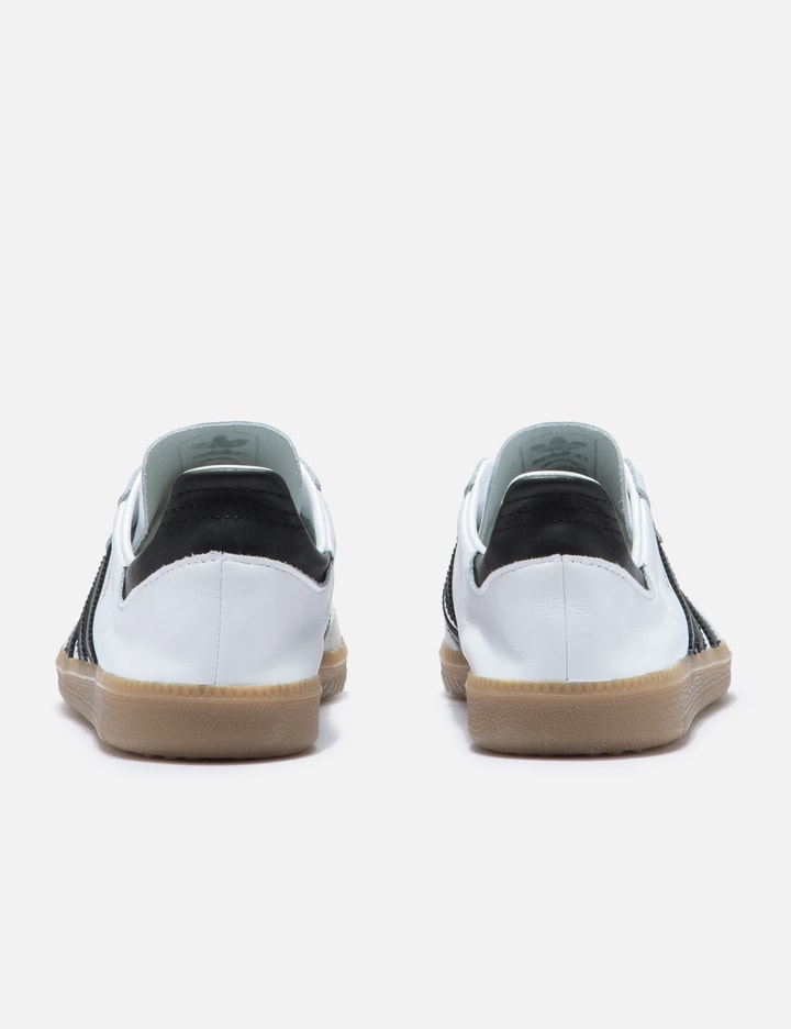 Adidas Originals Adidas Men's White Core Black Gold Me Sambae Suede And Leather Low-top Trainers In White