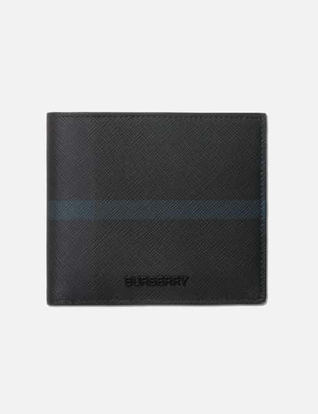 Burberry Prorsum Navy Patent Leather Wallet in Blue for Men