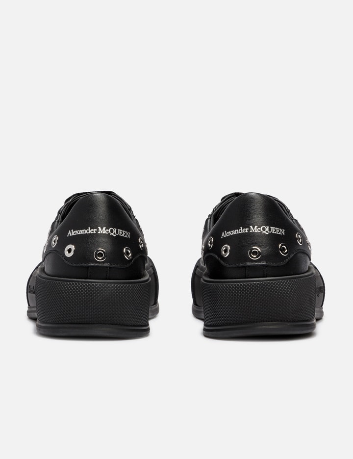 Alexander McQueen Deck Skate Plimsoll Lace-Up White Black