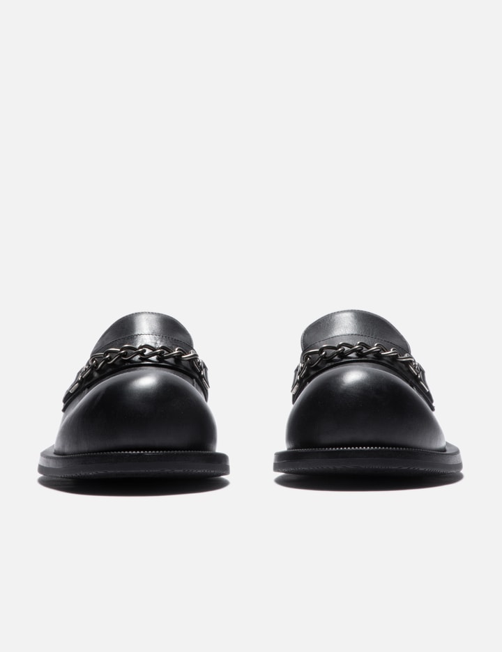 WOMENS BULB TOE MULE IN BLACK