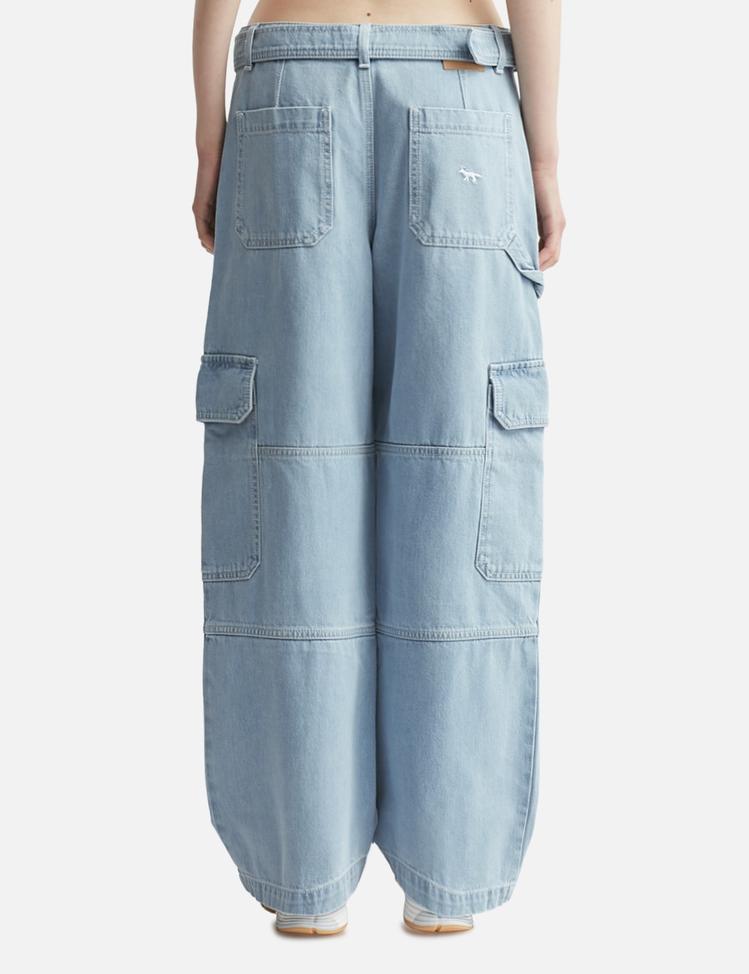 Belted Utility Denim Pants view 10