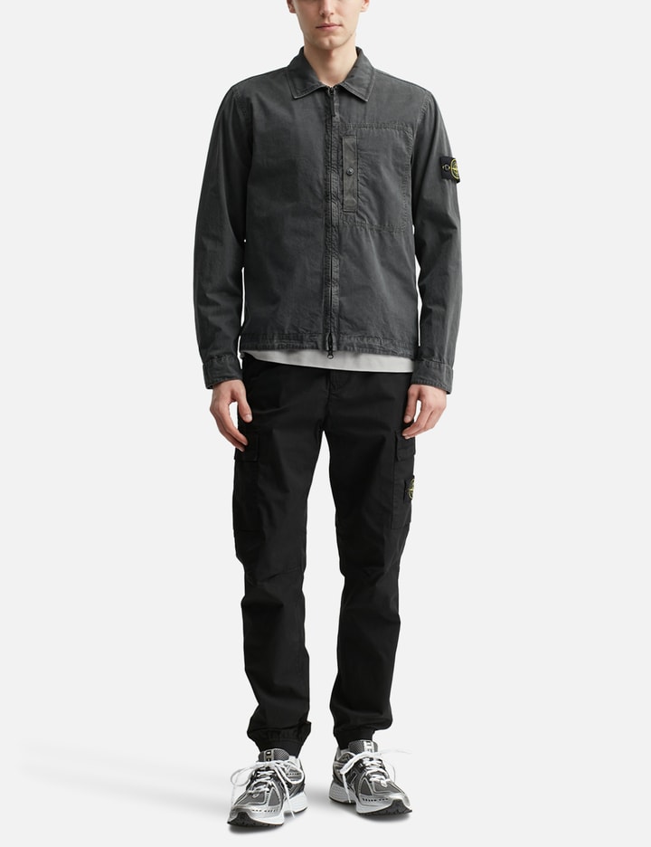 Stone Island Old Effect Cotton Overshirt