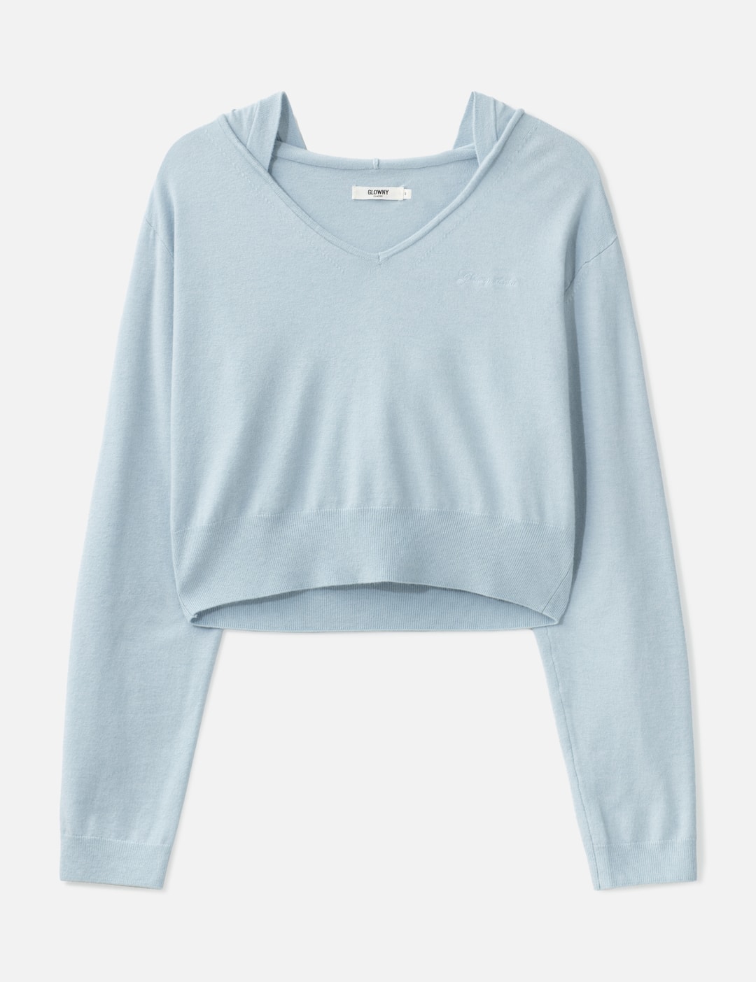 G Hug V-Neck Knit Hoodie view 7