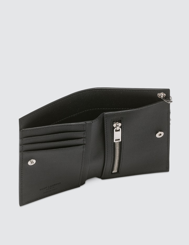 Grain Leather Chain Wallet Placeholder Image