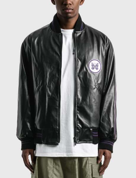 Needles - Faux Leather Award Jacket | HBX - Globally Curated 