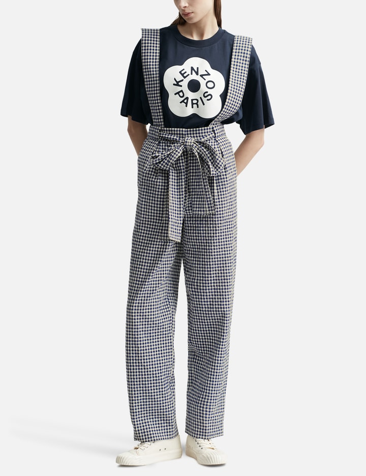 Gingham Tie-waist Trousers Placeholder Image
