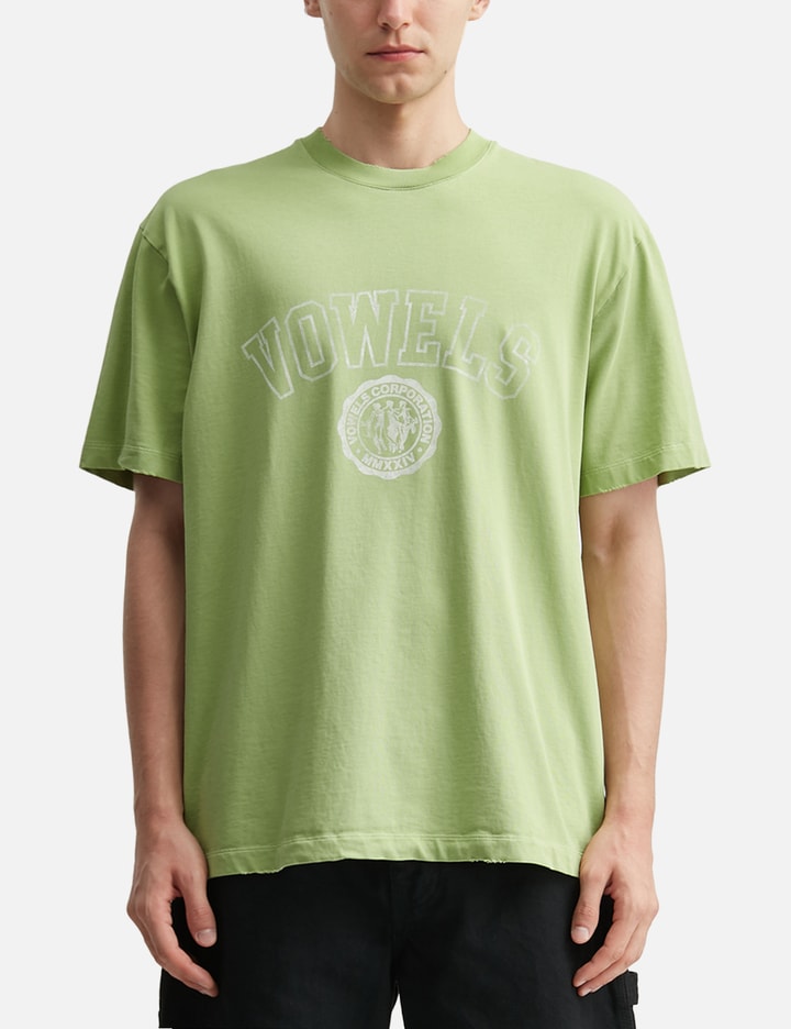 vowels Faded Collegiate Tee