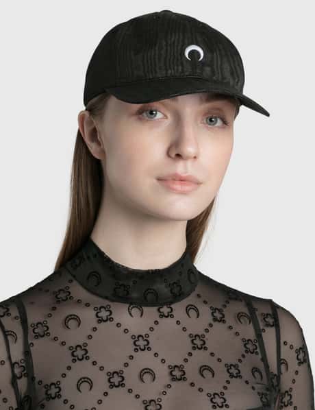 Marine Serre - Embroidered Moire Cap | HBX - Globally Curated