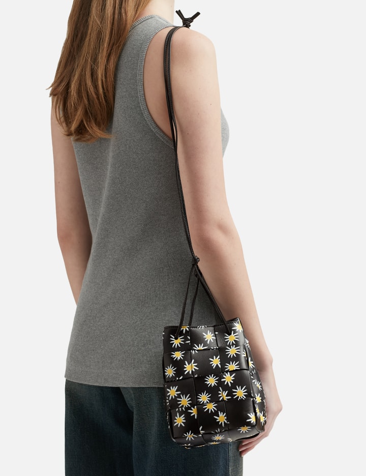 Bottega Veneta Small Cassette Cross-body Bucket In Black