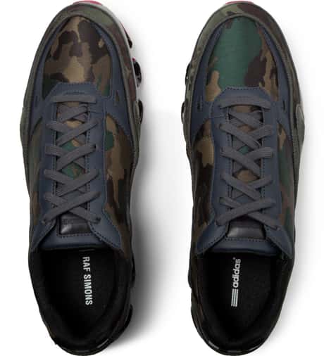 adidas Originals - Pink/Camo Raf Simons X Adidas Bounce Sneakers | HBX adidas Originals - Pink/Camo Raf Simons X Adidas Bounce Sneakers | HBX