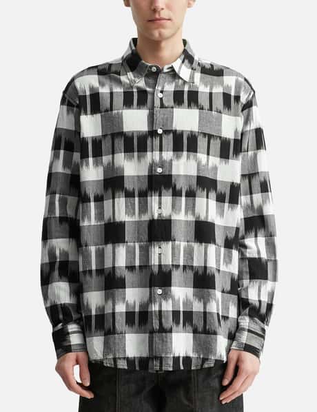Ikat Check Regular Collar Shirt view 10