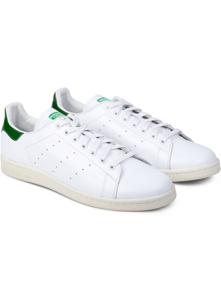 White/Green Stan Smith Sneakers Placeholder Image