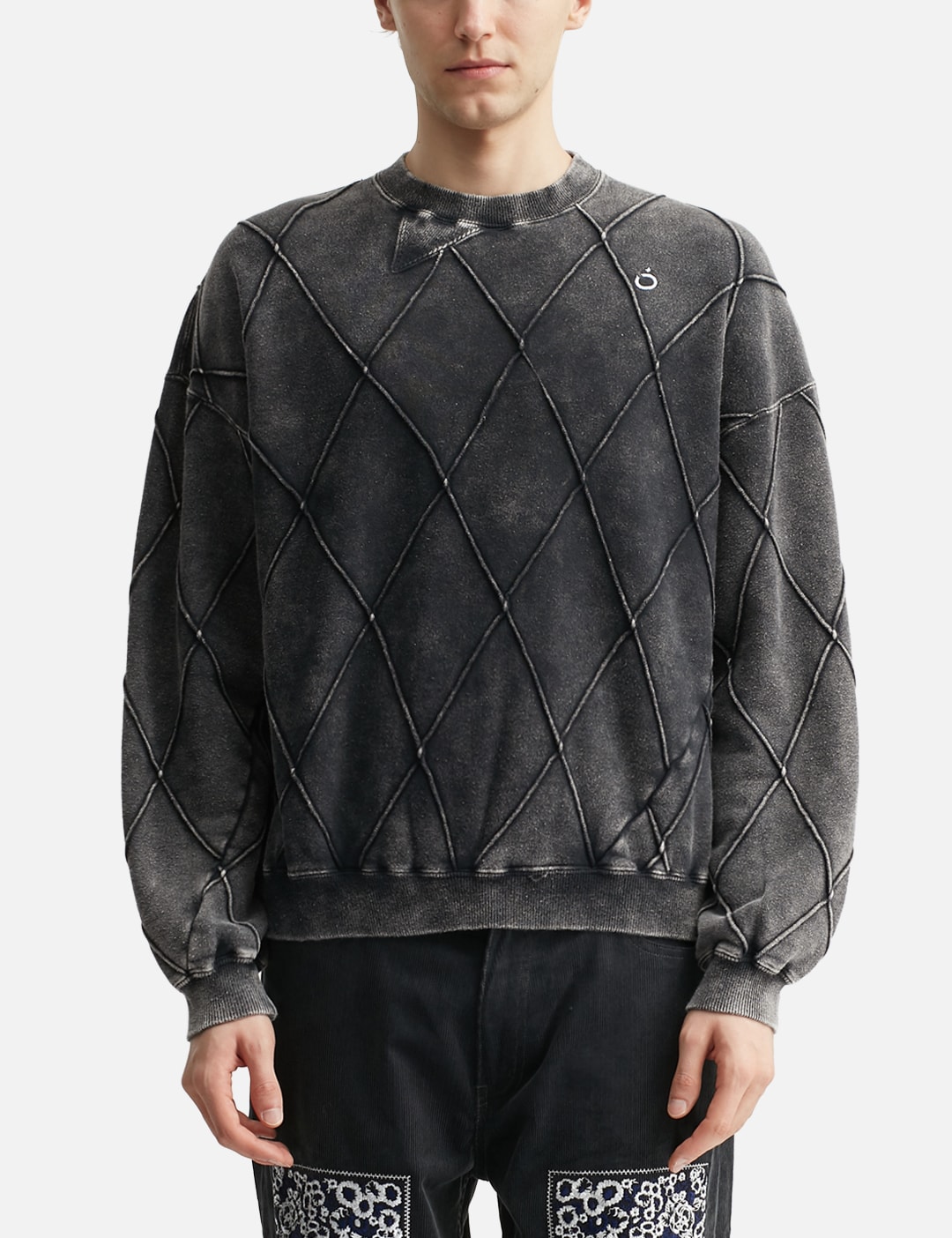 Hand Dye Diamond Twist Sweat view 12