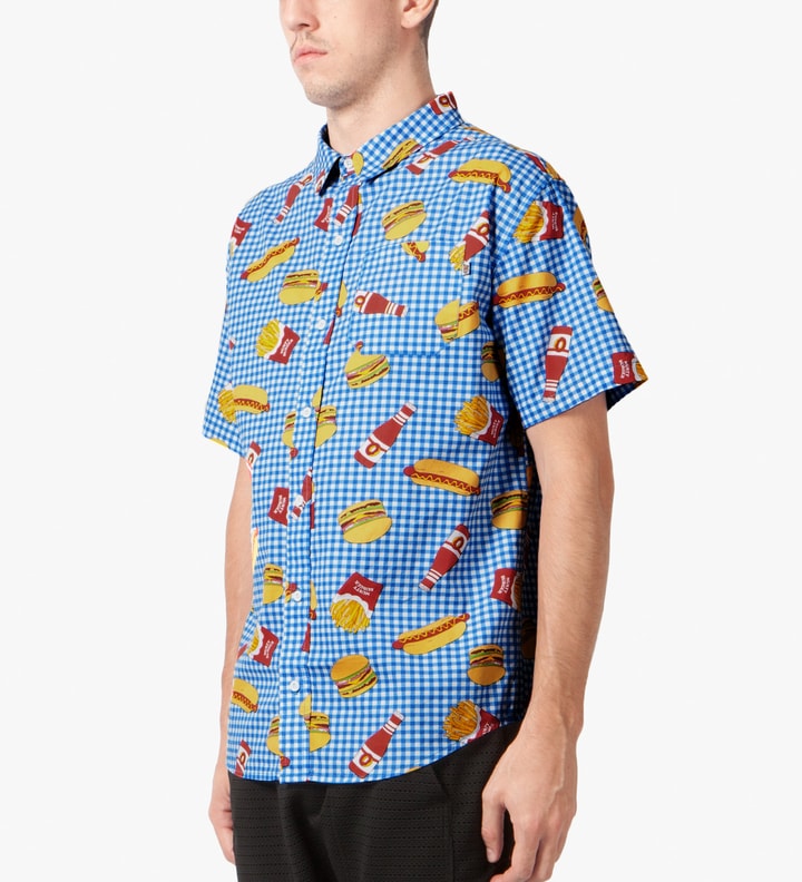 Blue Musty Burger S/S Woven Shirt Placeholder Image