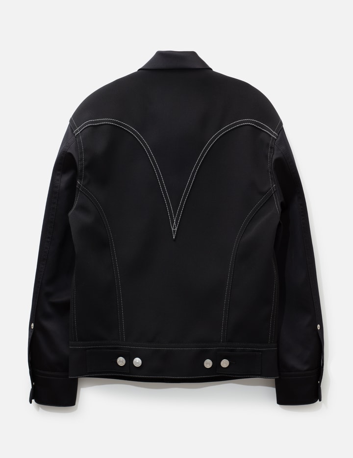 Junya Watanabe Man Junya Watanabe Man X Levi's Wool Serge And Silk Satin Trucker Jacket