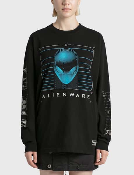 Alienware トランスミッション ロングスリーブ Tシャツ