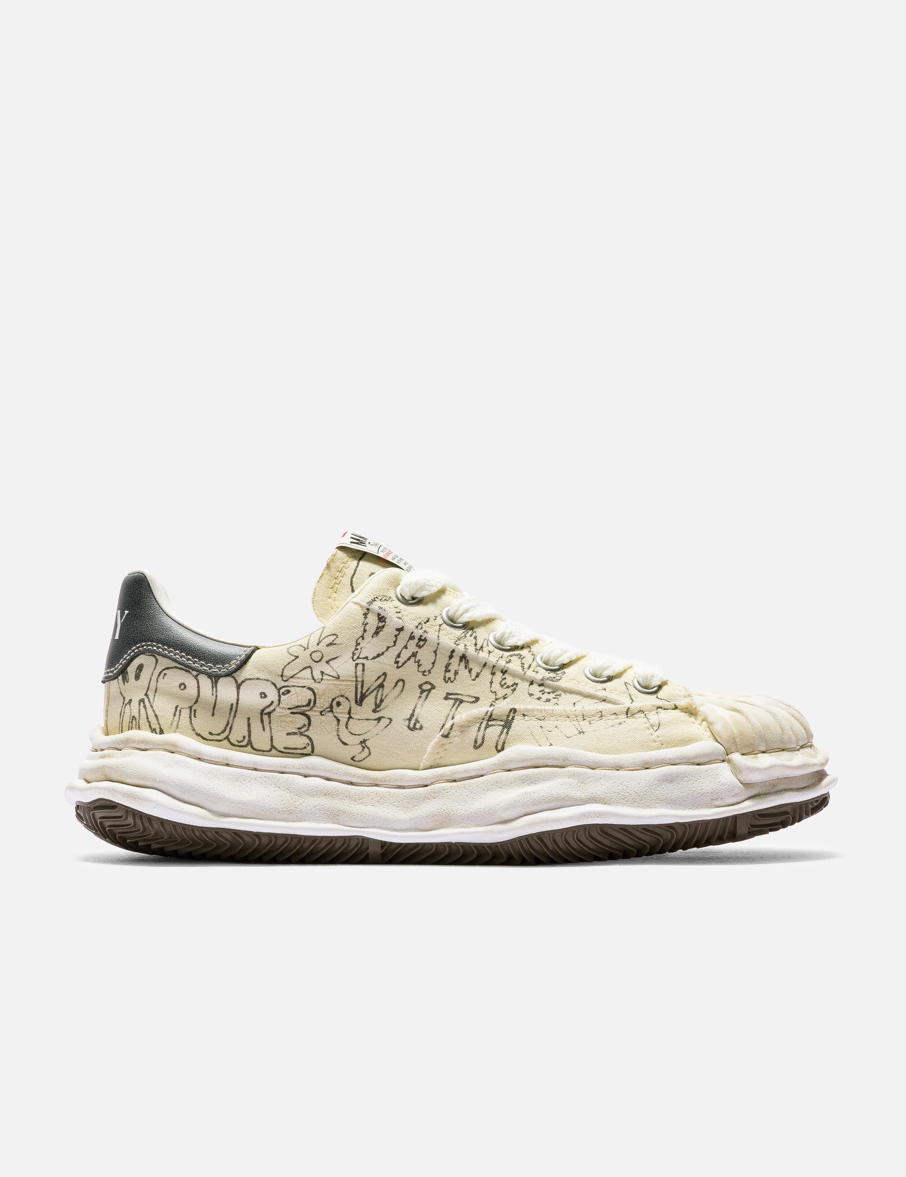"BLAKEY" OG Sole Graffiti Printed Canvas Low Top Sneaker view 13