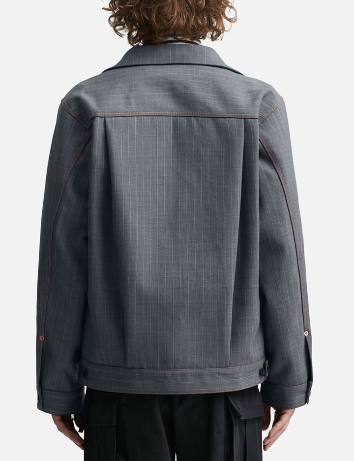 Shop Sacai Chalk Stripe Jacket