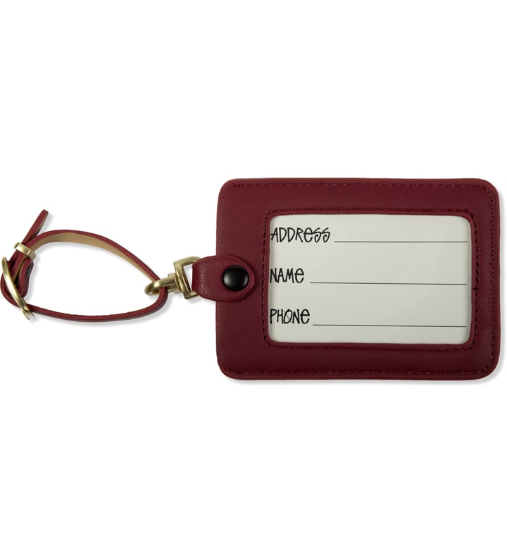 Burgundy Travel Name Tag Placeholder Image