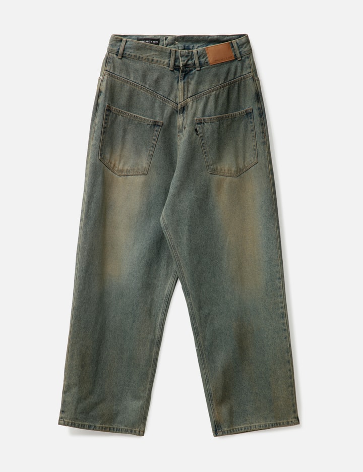 Coated Backward Denim Pants Placeholder Image