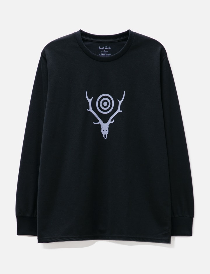 South2 West8 Long Sleeve Crewneck T-shirt In Black